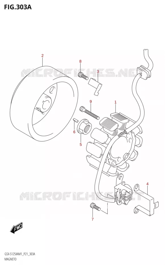 ALLUMAGE ROTOR - STATOR Suzuki MOTO 125 GSX-S 2021  GSX-S125XA M1 (P21)