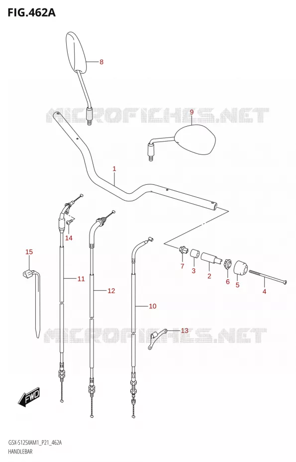 GUIDON Suzuki MOTO 125 GSX-S 2021  GSX-S125XA M1 (P21)