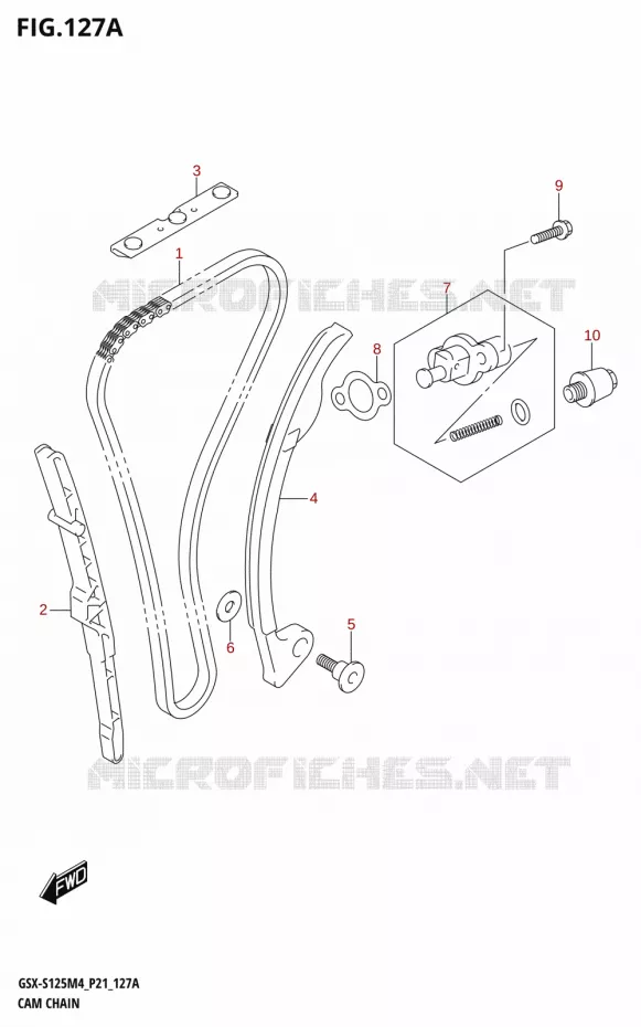 DISTRIBUTION Suzuki MOTO 125 GSX-S 2024  GSX-S125RL / GSX-S125RLX M4 (P21)