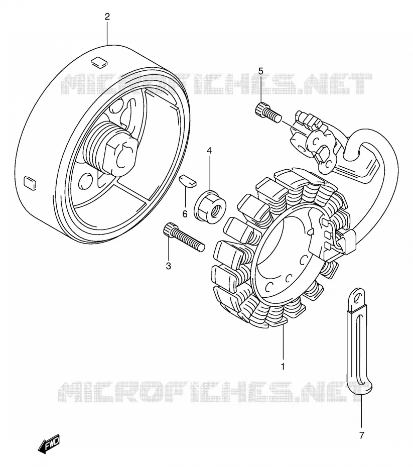 ALLUMAGE ROTOR - STATOR Suzuki MOTO 125 INTRUDER 2003  VL125K3(E2)