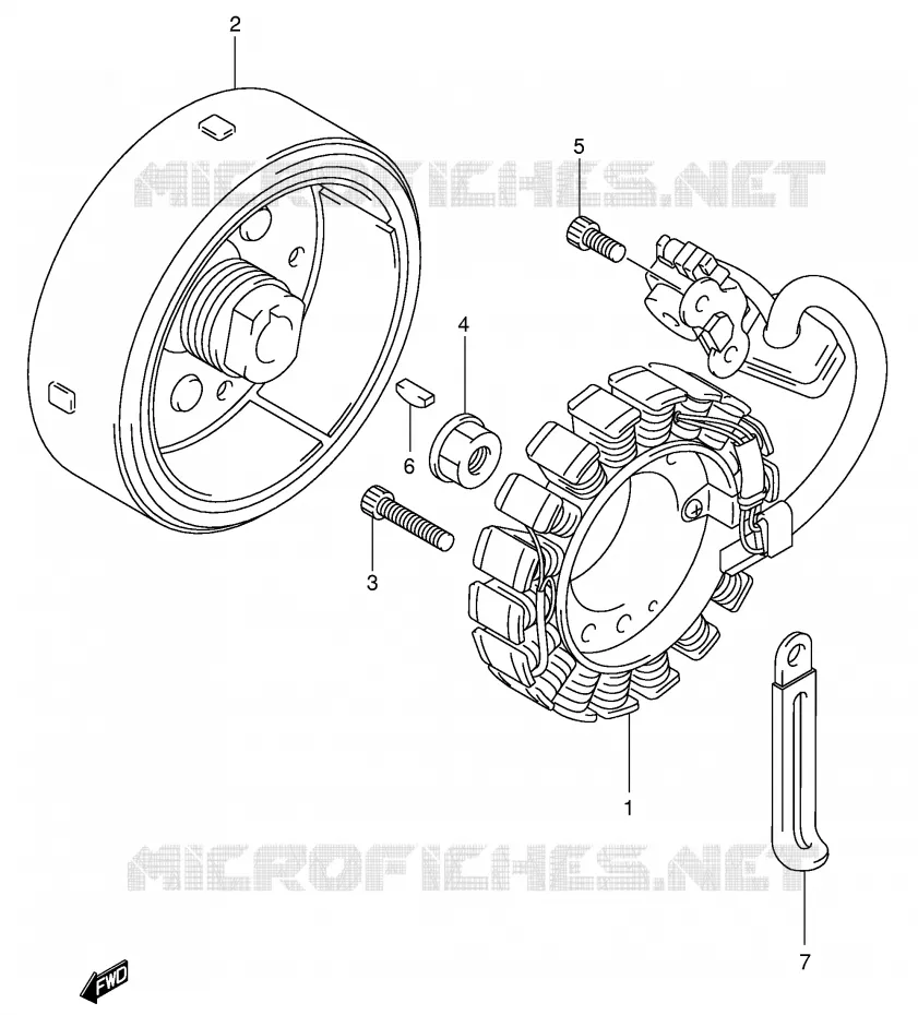 ALLUMAGE ROTOR - STATOR Suzuki MOTO 125 INTRUDER 2007  VL125K7(E2)