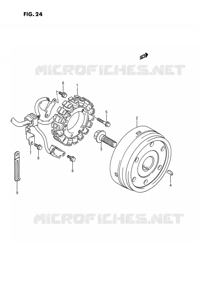 ALLUMAGE ROTOR - STATOR Suzuki MOTO 1400 INTRUDER 1989  VS1400GLPK(E2)