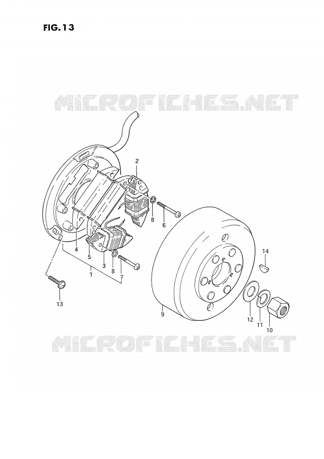 ALLUMAGE ROTOR - STATOR Suzuki MOTO 185 TS-ER 1982  TS185ERZ(E24)