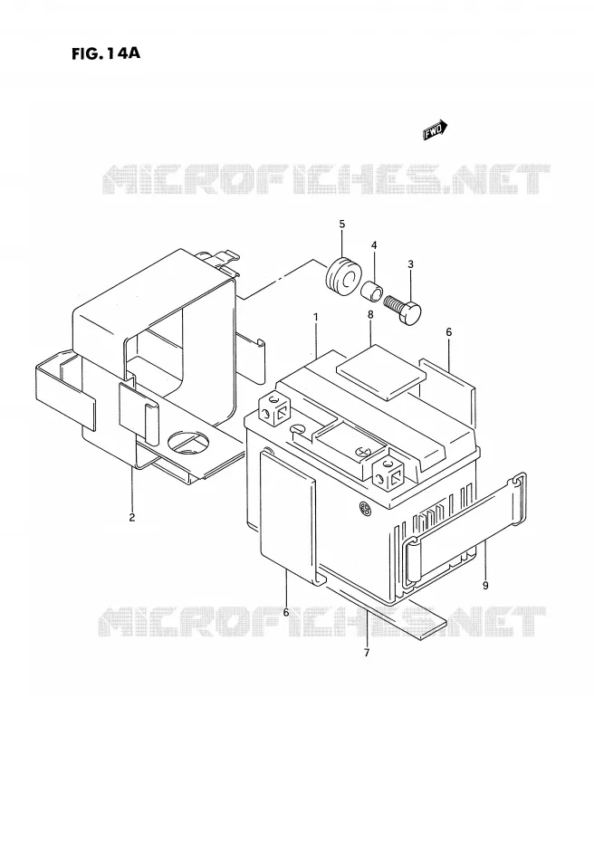 BATTERIE (MODELE N,MODELE P/R E24) Suzuki MOTO 185 TS-ER 1992  TS185ERN(E24)