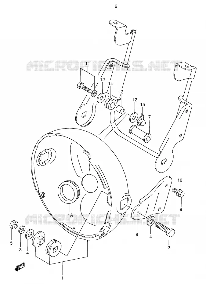 BOL DE PHARE (MODELE L/M/N/P) Suzuki MOTO 800 VX 1992  VX800N(E4)