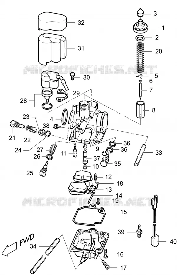 CARBURATEUR Suzuki SCOOTER 50 ESTILETE 2000  UF50ZY