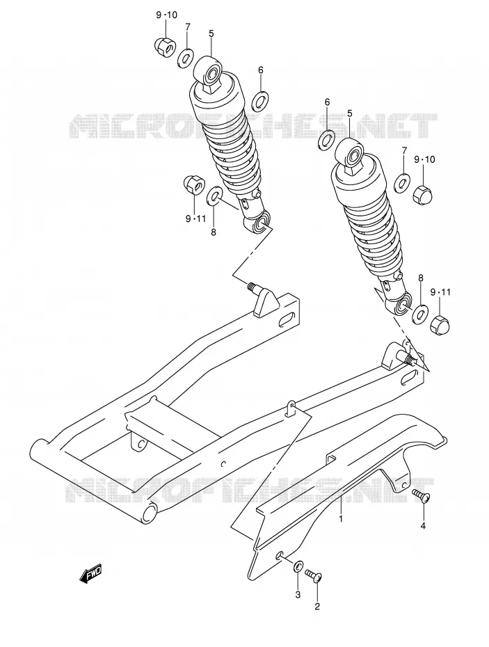 CARTER DE CHAINE Suzuki MOTO 125 INTRUDER 2000  VL125UY(E22)