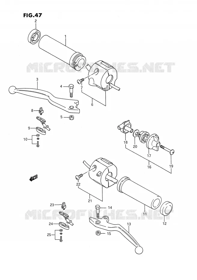 COMMODOS (MODELE H/J) Suzuki MOTO 1400 INTRUDER 1989  VS1400GLPK(E2)