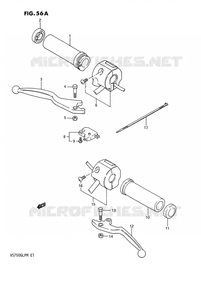 COMMODOS (MODELE K/L/M) Suzuki MOTO 750 INTRUDER 1985  VS750GLF(E1)
