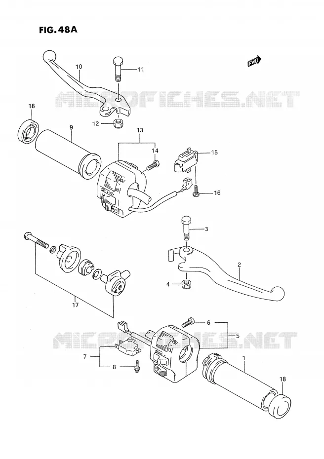 COMMODOS (MODELE S) Suzuki MOTO 1400 INTRUDER 1991  VS1400GLPM(E2)
