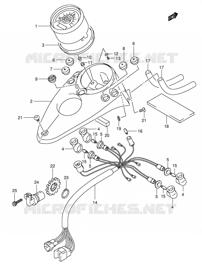 COMPTEUR (MODELE K3/K4) Suzuki MOTO 125 INTRUDER 2000  VL125Y(E2)