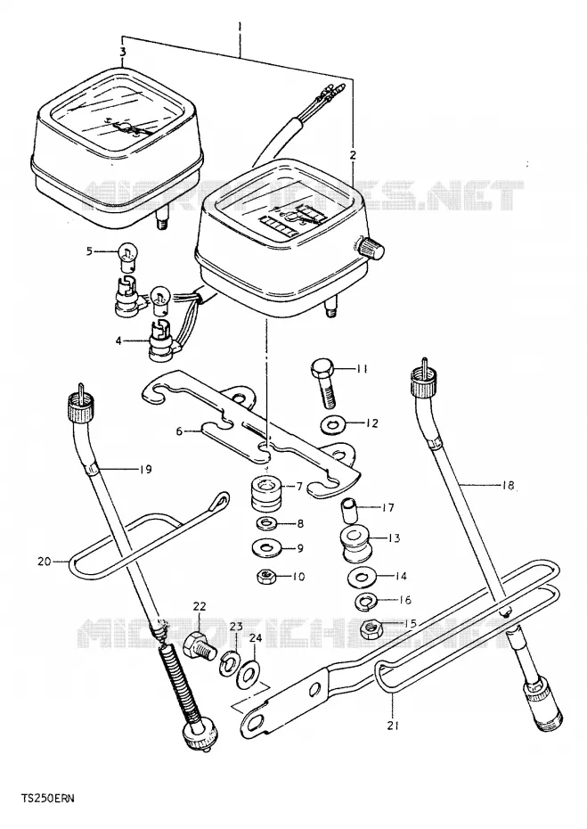 COMPTEUR Suzuki MOTO 250 TS-ER 1992  TS250ERN