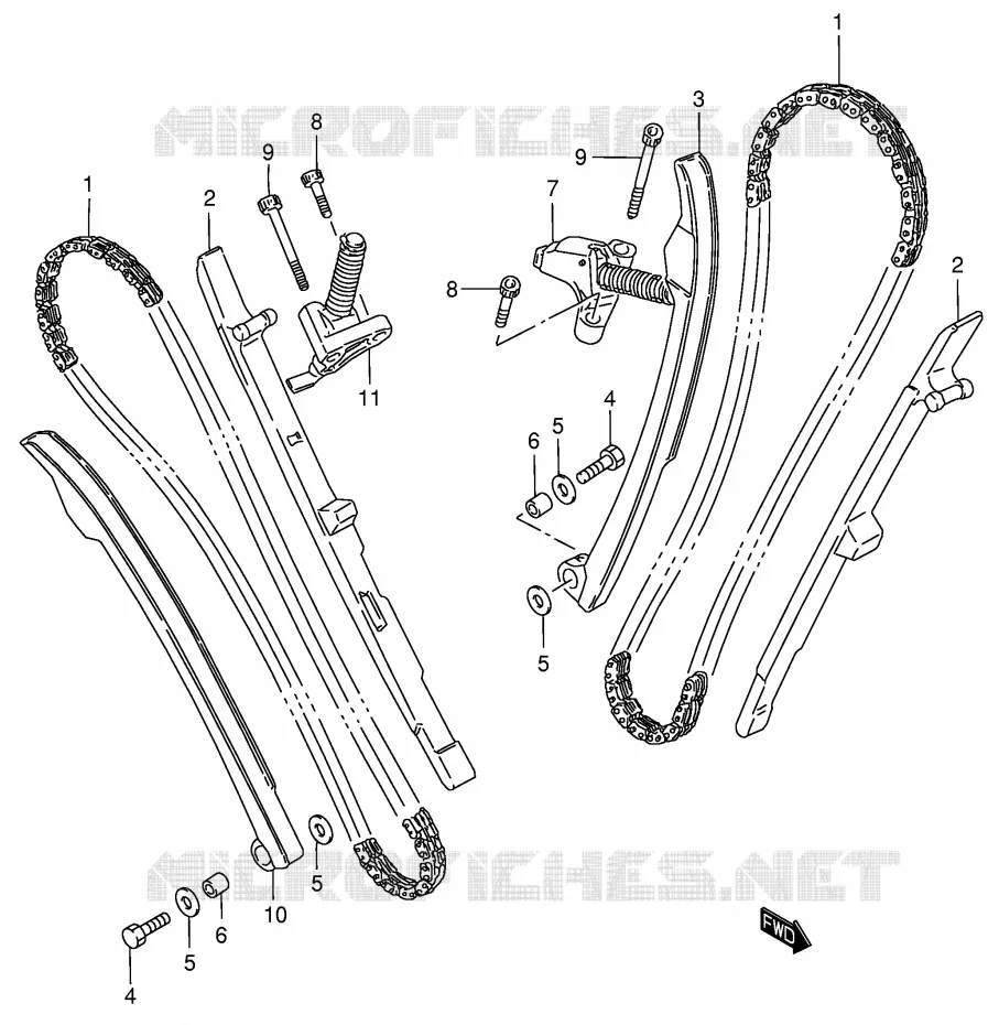 DISTRIBUTION Suzuki MOTO 800 INTRUDER 2001  VS800GLK1(E3/E28)