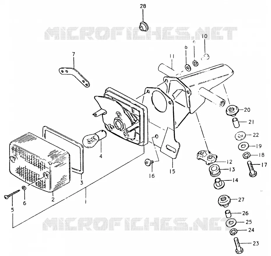 FEU ARRIERE (E26) Suzuki MOTO 125 TS-ER 1996  TS125ERT(T/X)