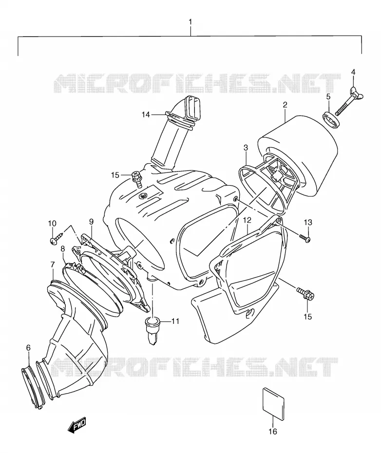 FILTRE A AIR Suzuki MOTO 125 TS-R 1990  TS125RL(E2)