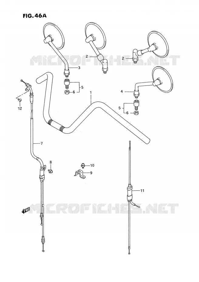 GUIDON (MODELE S) Suzuki MOTO 1400 INTRUDER 1994  VS1400GLPR(E2)
