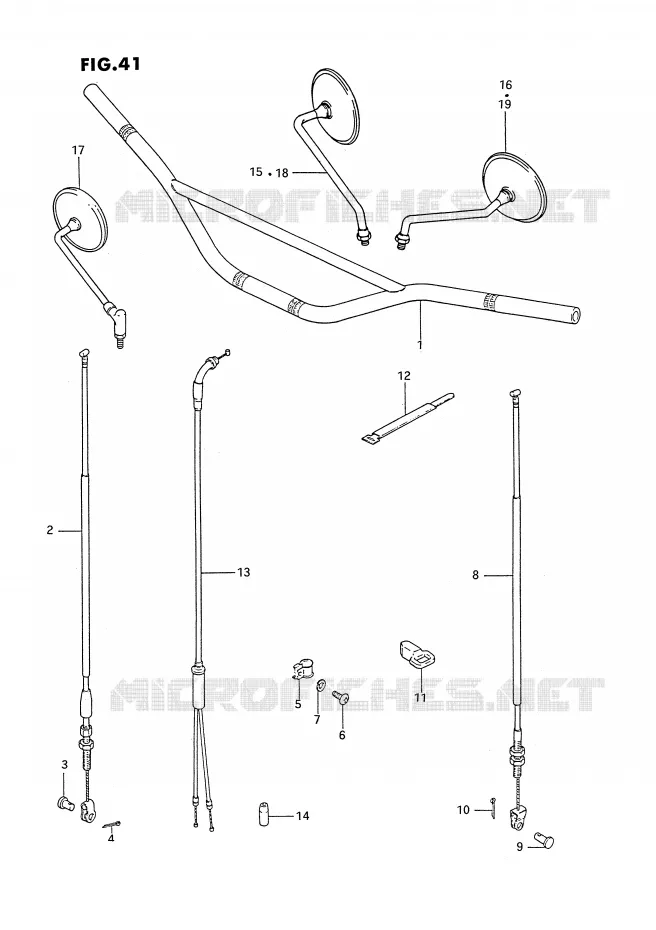 GUIDON Suzuki MOTO 185 TS-ER 1982  TS185ERZ(E24)
