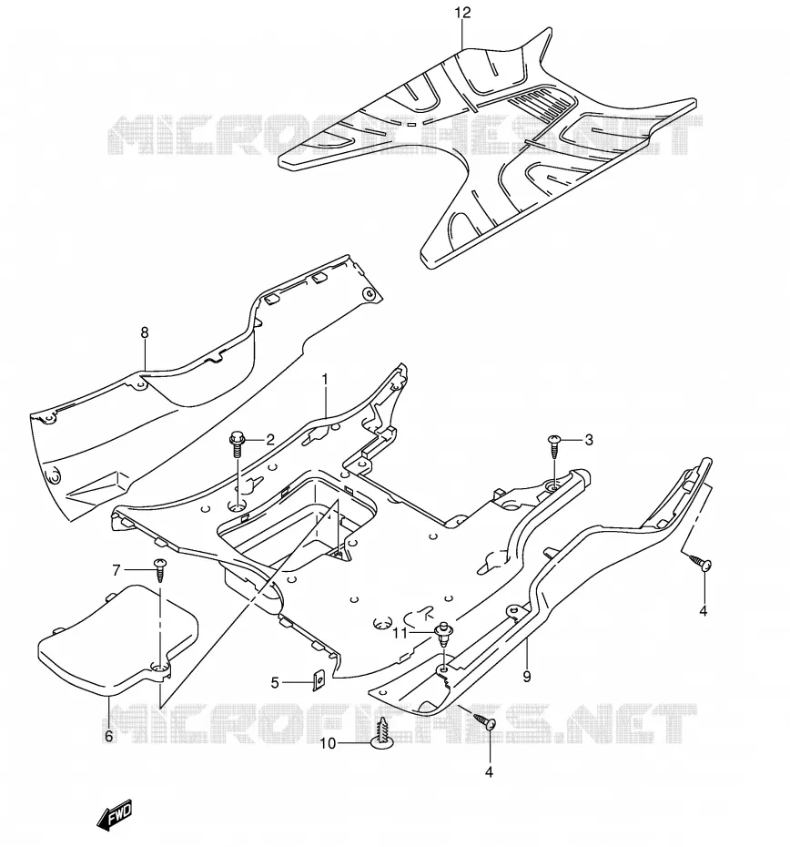 MARCHE PIEDS Suzuki SCOOTER 150 UE 2001  UE150CTK1(P19)