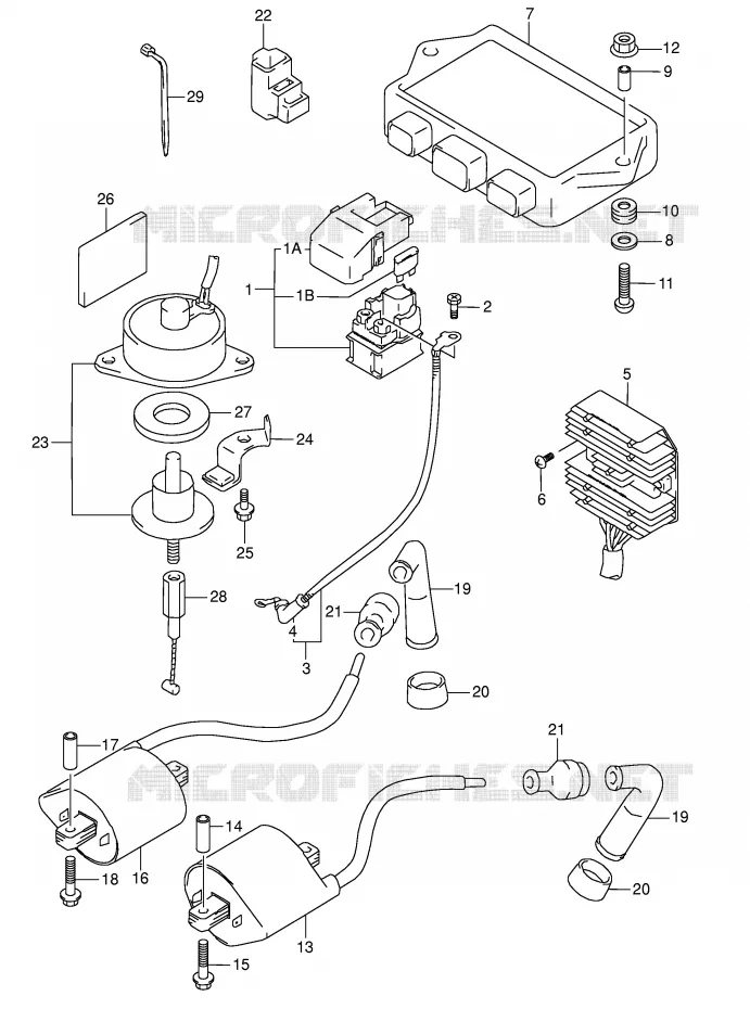 PARTIE ELECTRIQUE Suzuki MOTO 1500 INTRUDER 2014  VL1500K3(E2)