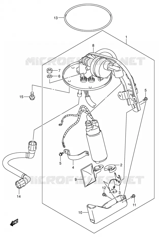 POMPE A ESSENCE (MODELE K5) Suzuki MOTO 800 VOLUSIA 2002  VL800K2(E2)