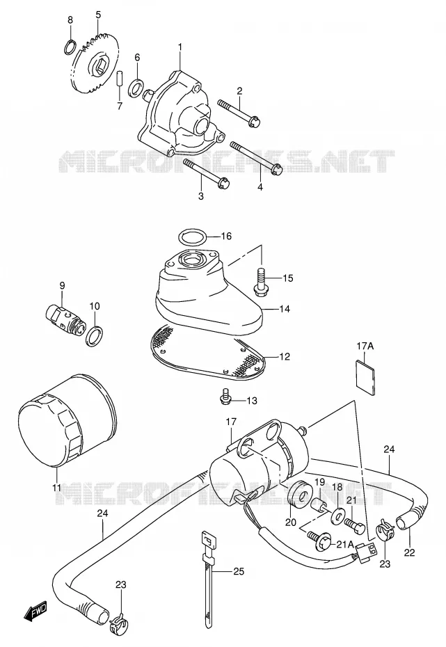 POMPE A HUILE - POMPE A ESSENCE Suzuki MOTO 1500 INTRUDER 2002  VL1500K2(E2)