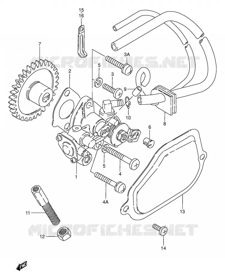 POMPE A HUILE Suzuki MOTO 50 TS-W 1995  TS50WS(E6)