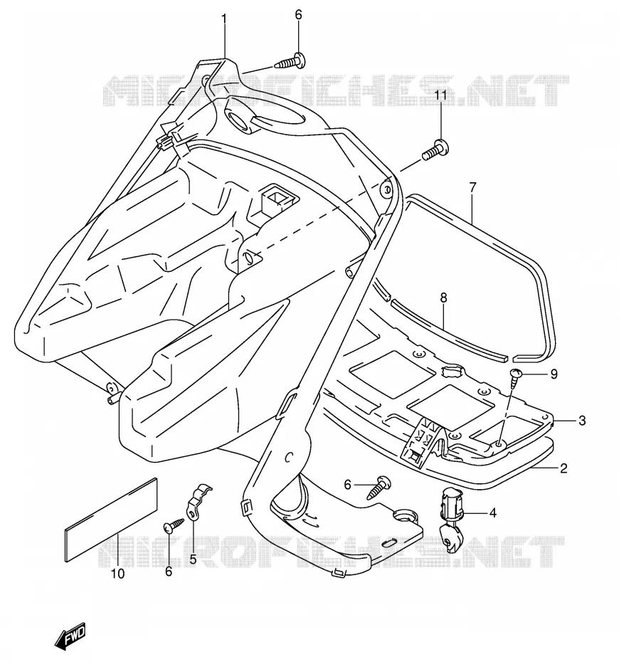 VIDE POCHE Suzuki SCOOTER 150 UE 2001  UE150CTK1(P19)