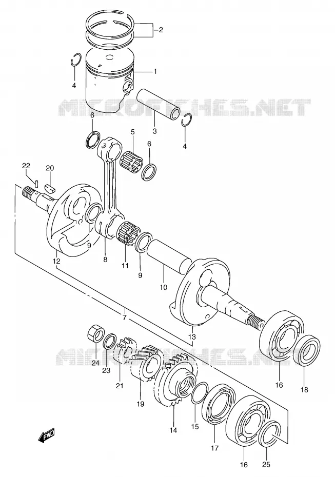 VILEBREQUIN Suzuki MOTO 125 TS-R 1992  TS125RN(E2)