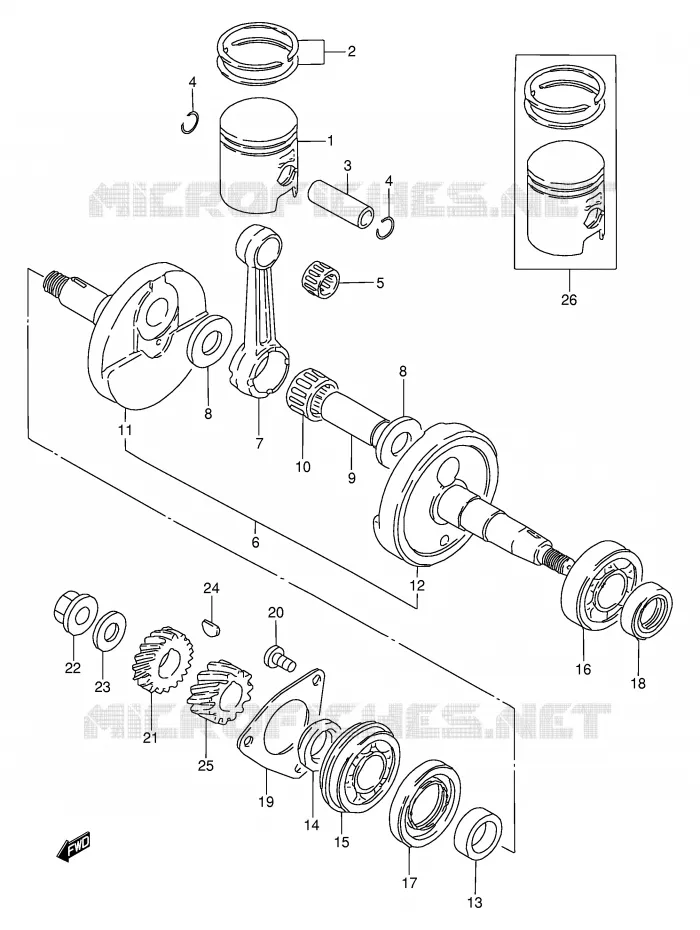 VILEBREQUIN Suzuki MOTO 50 TS-W 1995  TS50WS(E6)