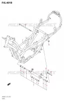 CADRE (L0) pour Suzuki BURGMAN 400 2007