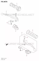 LEVIERS   POIGNEES pour Suzuki BURGMAN 400 2007