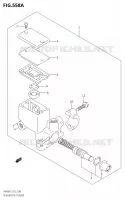 MAITRE CYLINDRE DE FREIN ARRIERE (K7) pour Suzuki BURGMAN 400 2007