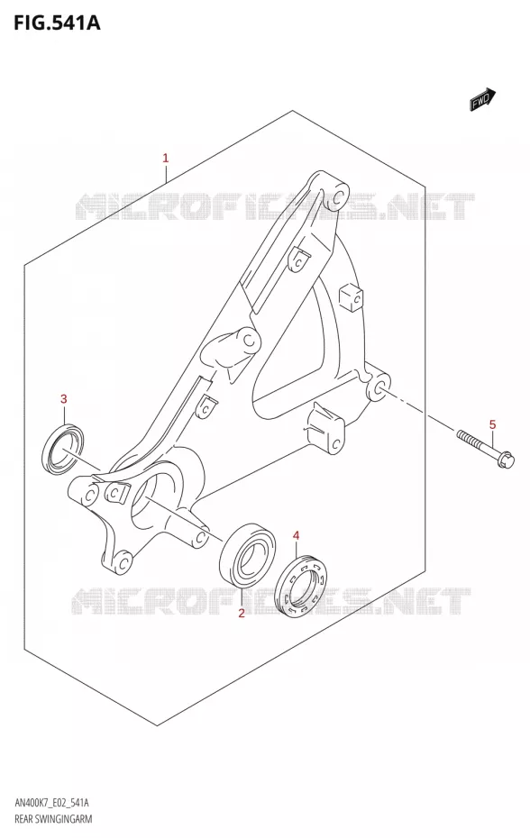 BRAS OSCILLANT Suzuki SCOOTER 400 BURGMAN 2007  AN400K7(E2)