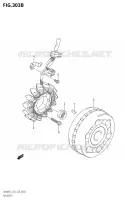 ALLUMAGE ROTOR   STATOR (K8,K9,L0) pour Suzuki BURGMAN 400 2007