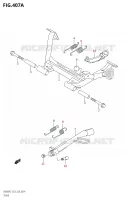 BEQUILLE (K7,K8) pour Suzuki BURGMAN 400 2007