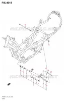 CADRE (L0) pour Suzuki BURGMAN 400 2007