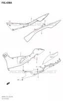 CARENAGES INFERIEURS (K7,K8) pour Suzuki BURGMAN 400 2007