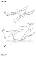 CARENAGES INFERIEURS (L0) pour Suzuki BURGMAN 400 2007