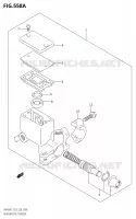 MAITRE CYLINDRE DE FREIN ARRIERE (K7) pour Suzuki BURGMAN 400 2007