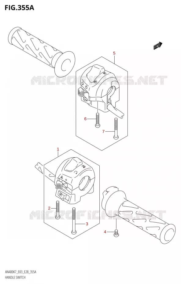COMMODOS Suzuki SCOOTER 400 BURGMAN 2007  AN400 K7 (E03,E28,E33)