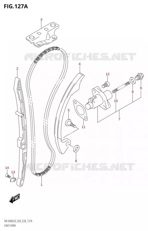 DISTRIBUTION Suzuki MOTO 400 DR-Z 2019  DR-Z400S L9 (E28)