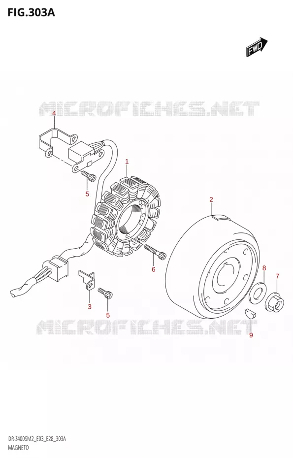 ALLUMAGE ROTOR - STATOR Suzuki MOTO 400 DR-Z 2022  DR-Z400S 2022 M2 (E28)