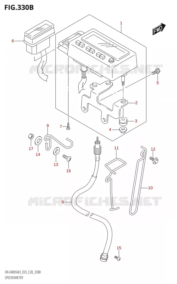 COMPTEUR (DR-Z400S:M3:E28) Suzuki MOTO 400 DR-Z 2023  DR-Z400SM3 E28 2023 M3