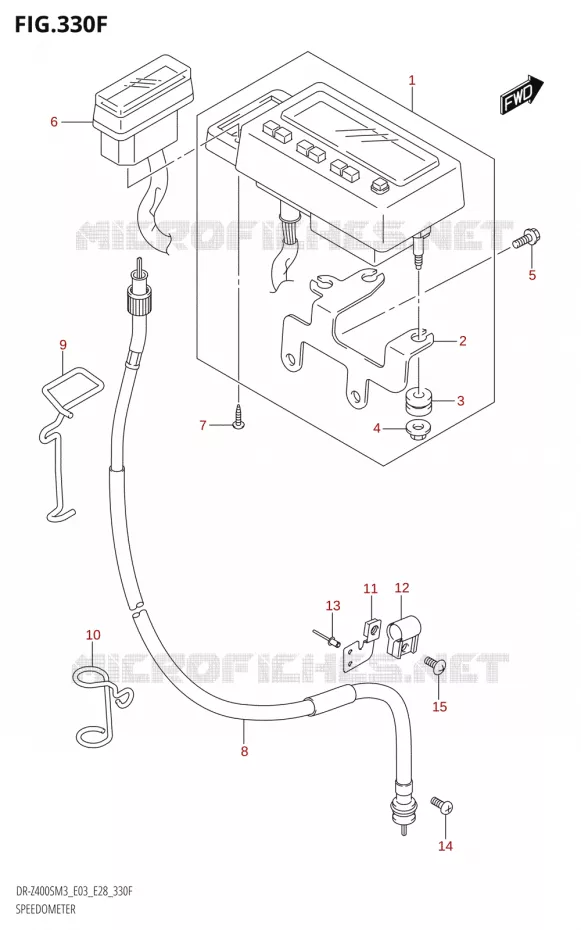 COMPTEUR (DR-Z400SM:M3:E33) Suzuki MOTO 400 DR-Z 2023  DR-Z400SM3 E28 2023 M3