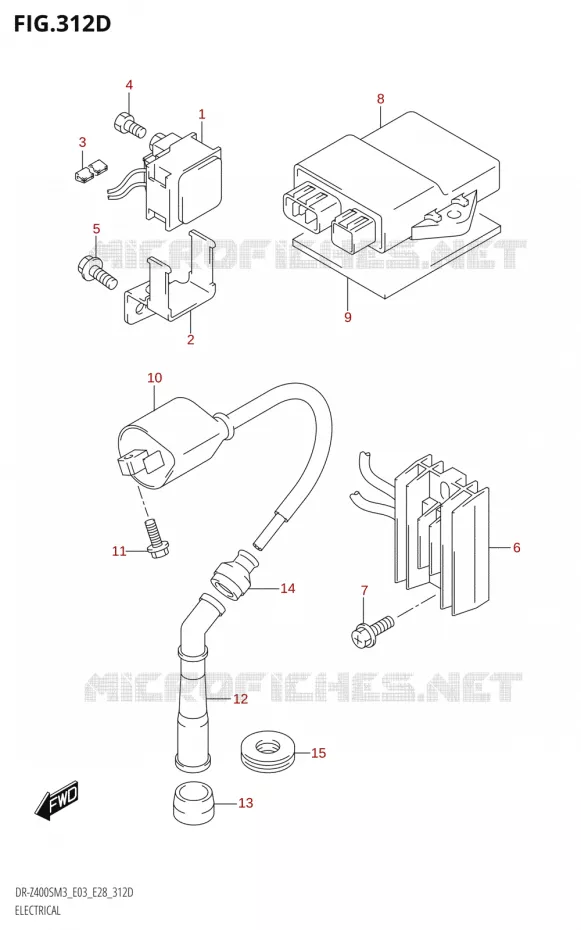 PARTIE ELECTRIQUE (DR-Z400SM:M3:E03) Suzuki MOTO 400 DR-Z 2023  DR-Z400SM3 E28 2023 M3