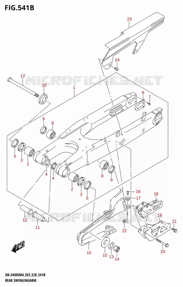 BRAS OSCILLANT (DR-Z400SM) Suzuki MOTO 400 DR-Z 2024  DR-Z400S 2024 M4