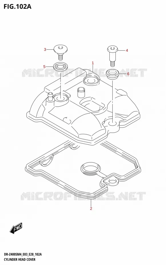 COUVRE CULASSE Suzuki MOTO 400 DR-Z 2024  DR-Z400S 2024 M4