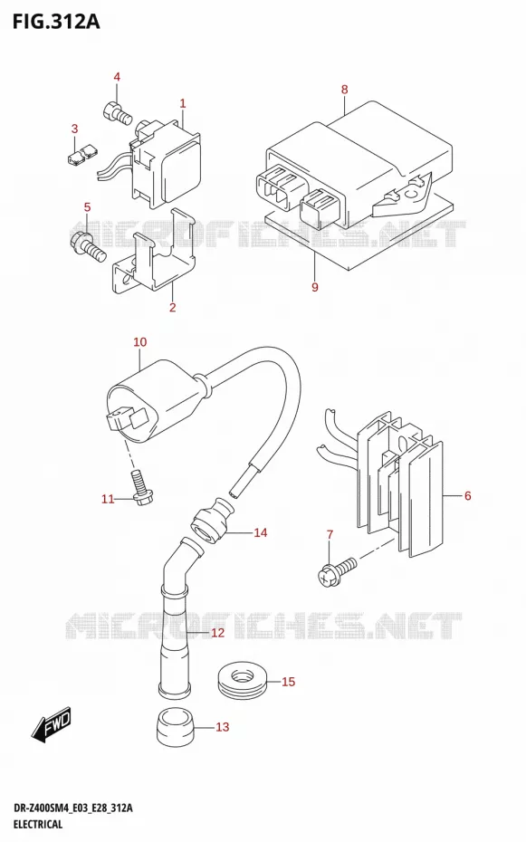PARTIE ELECTRIQUE (DR-Z400S) Suzuki MOTO 400 DR-Z 2024  DR-Z400S 2024 M4