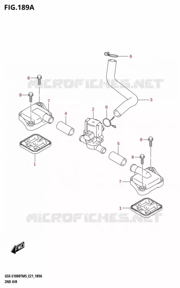 SYSTEME RECYCLAGE GAZ ECHAPPEMENT Suzuki MOTO 1000 GSX-S 2025  GSX-S1000TRQM5 E21 2025 M5 (E21)