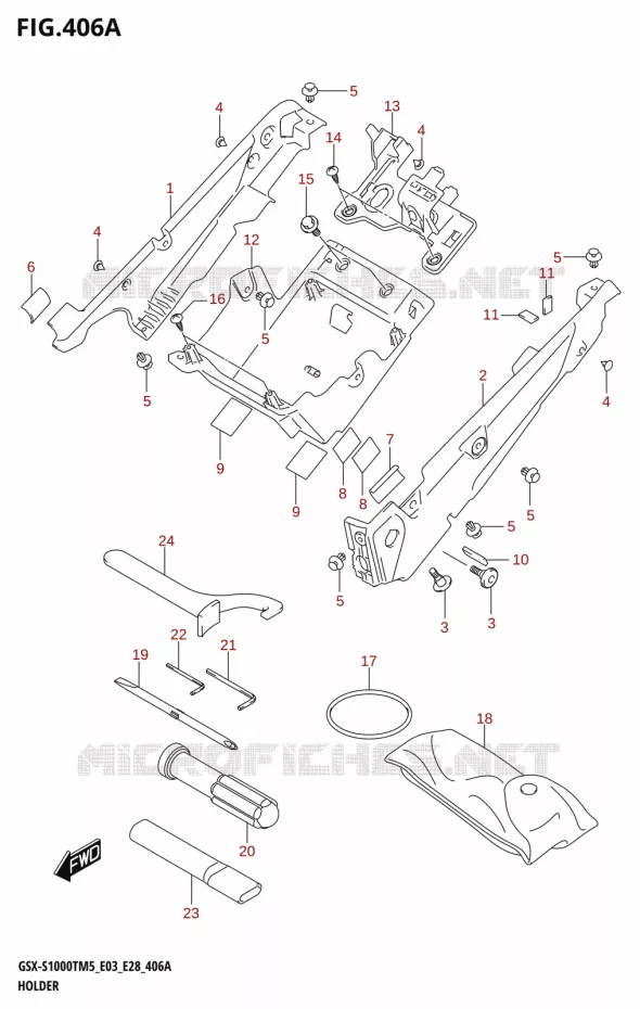 SUPPORT Suzuki MOTO 1000 GSX-S 2025  GSX-S1000TRQM5 E28 2025 M5 (E28)